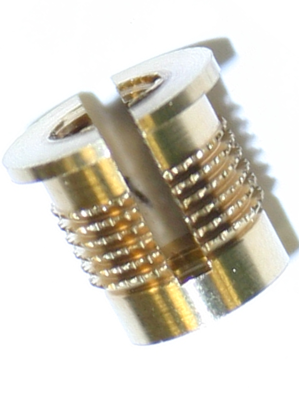 CM - Brass flat head insert for plastics - Rivetnut Technology Systems