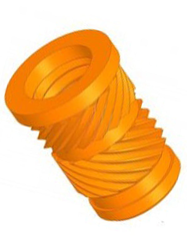 DCC Brass Insert Double Stripe with Collar for Plastics