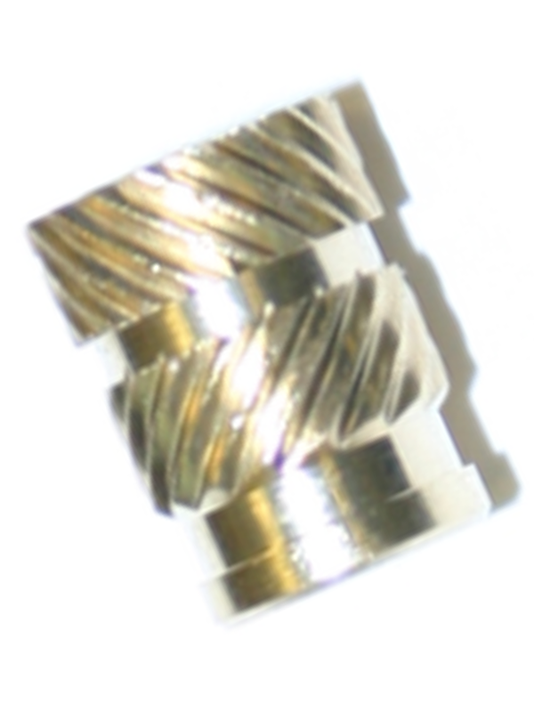 DC Brass Insert Double Stripe for Plastics
