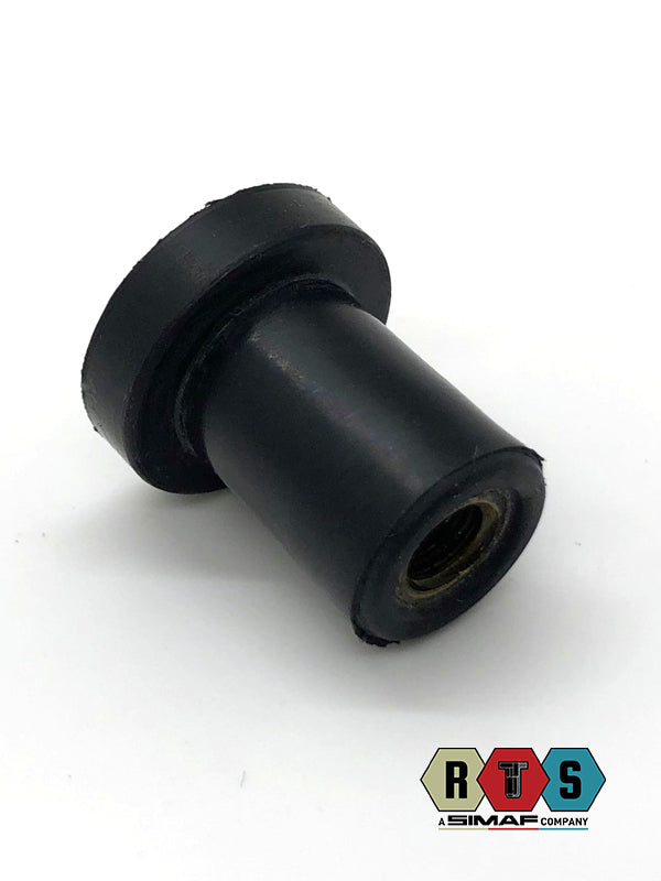 RFOR Rubber Open Flat Head Round M10 Rubber Nut Insert