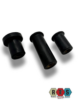 RFOR Rubber Open Flat Head Round M6 Rubber Nut Insert