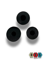 RFOR SNAP Rubber Open Flat Head Round Snap In M4 Rubber Nut Insert